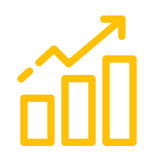 icono de crecimiento digital de una empresa